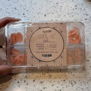 Aprés Gel-X Natural Almond Short Press-On Nails - Soft Peach